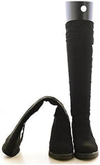 UPSTORE 2Pairs Black Plastic Thicken Long Automatic Stand Support Shaper Shoe Trees Tall Short Boot Shaper Inserts Pads Knee 