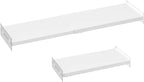 Expandable Closet Organizer Shelves, Adjustable Metal Storage Shelves Divider for Wardrobe Cupboard Kitchen (2 Pack, W:7.87" 