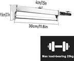 Pull-Out Clothes Rail,Extendable Clothes Rail with 2 Sliding Track,Pull Out Closet Rod Wardrobe Rail Clothes Rack,Closet Orga