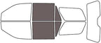 Rvinyl Window Tint Kit Compatible with Ford Expedition 2018-2024 - Back Precut Kit - 35%