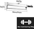 Pull-Out Clothes Rail,Extendable Clothes Rail with 2 Sliding Track,Pull Out Closet Rod Wardrobe Rail Clothes Rack,Closet Orga