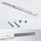 Extendable Sliding Wardrobe Hook Rail with Hardware Pull Out Closet Rod Clothing Hanging Hooks Organizer for Home, Office, Ho