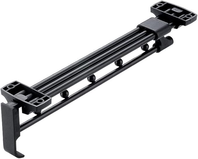 Heavy Duty Extendable Pull Out Closet Rod - Sliding Wardrobe Closet Rod for Increased Storage Space - Hanging Rod Ideal for C