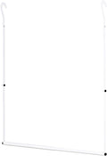 Closet Rod Extenders - White Adjustable Closet Hanging Bar, Width & Height Expandable Clothes Rod, Space-Saving Closet Organi