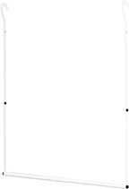 Closet Rod Extenders - White Adjustable Closet Hanging Bar, Width & Height Expandable Clothes Rod, Space-Saving Closet Organi