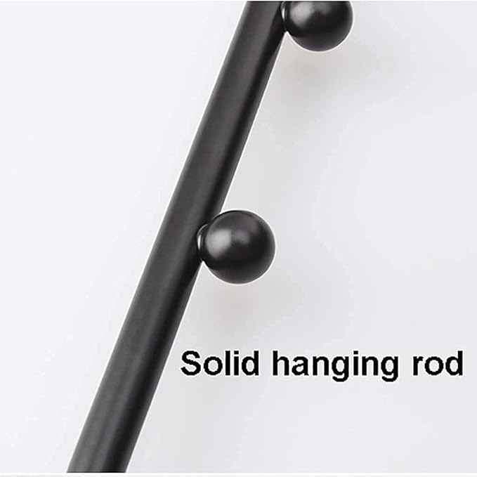 Pull Out Closet Hanger 25-44Cm Metal Sliding Clothes Rail,Extendable Clothing Storage Rack for Wardrobe Space Saving,Black Ma