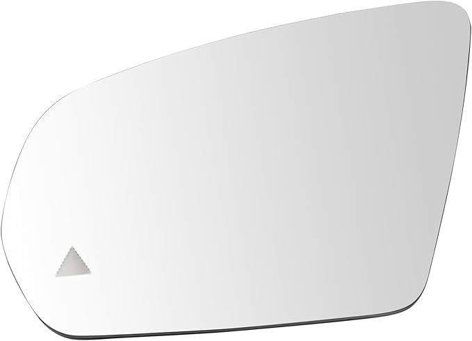 TRQ Driver Side Mirror Glass Heated Blind Spot For Factory Equipped Mirrors Compatible with 15-21 Mercedes-Benz C300 17-19 E3