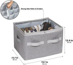 Moteph Shoe Organizer Closet Storage Solution with Clear Cover & Adjustable Dividers for Shoes, Handbags, Blankets, Linen, Cl