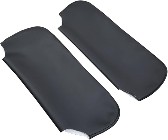 Black Car Sun Visor Cover PU Leather, Left and Right Side Sun Visor Skin Pair Fits for Chevy Camaro Firebird 1993-2002 (Skin Only)