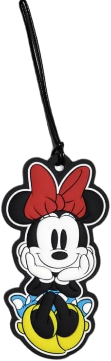 7STAR Mouse PVC Luggage ID Tag Set 4 Colorful Polka Dot Labels for Bags & Suitcases