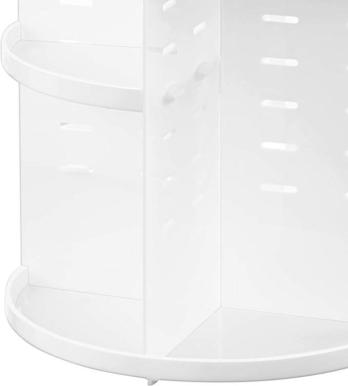 HBlife Extra Large 360 Rotating Makeup Organizer Adjustable Carousel Large Capacity Revolving Perfume Organizer Skincare Orga