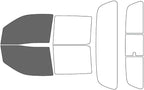 Rvinyl Window Tint Kit Compatible with Nissan Frontier 2022-2024 4 Door - Black 35% - Single Ply No Bubble Film - Do it Yourself Vehicle Front Precut Kit