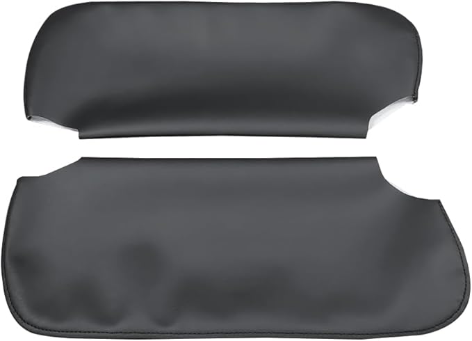 Black Car Sun Visor Cover PU Leather, Left and Right Side Sun Visor Skin Pair Fits for Chevy Camaro Firebird 1993-2002 (Skin Only)