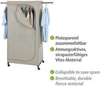 Wenko Balance Wardrobe with Wheels - Mobile Wardrobe Folding, Taupe, Kleiderschrank