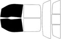 Rvinyl Window Tint Kit Compatible with Ford F-150 2009-2014 4 Door - Black 5% - Single Ply No Bubble Film - Do it Yourself Vehicle Front Precut Kit