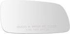 TRQ Passenger Side Mirror Glass Convex Clear Compatible with 1999-2006 Volkswagen Golf 1999-2004 Jetta 2001-2004 Passat 1999-