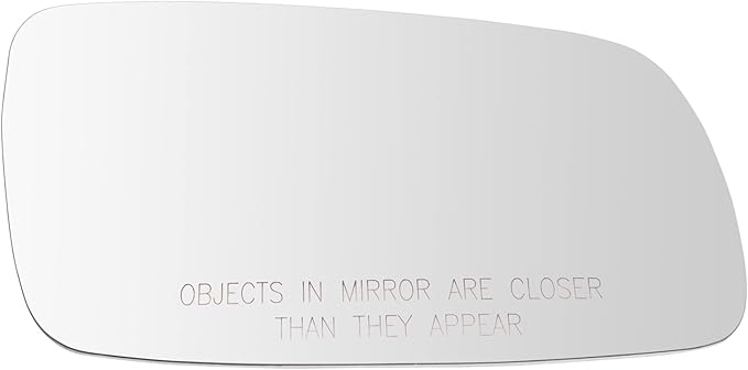 TRQ Passenger Side Mirror Glass Convex Clear Compatible with 1999-2006 Volkswagen Golf 1999-2004 Jetta 2001-2004 Passat 1999-