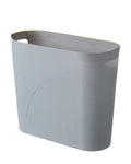 Bathroom Small Trash Can, 3 Gallon Slim Plastic, Grey
