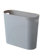 Bathroom Small Trash Can, 3 Gallon Slim Plastic, Grey