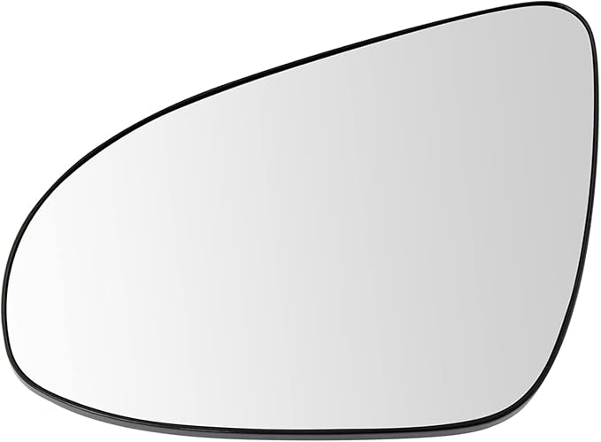 TRQ Driver Side Mirror Glass Clear Snap On Compatible with 2014-2019 Toyota Corolla