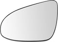 TRQ Driver Side Mirror Glass Clear Snap On Compatible with 2014-2019 Toyota Corolla