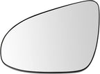 TRQ Driver Side Mirror Glass Clear Snap On Compatible with 2014-2019 Toyota Corolla