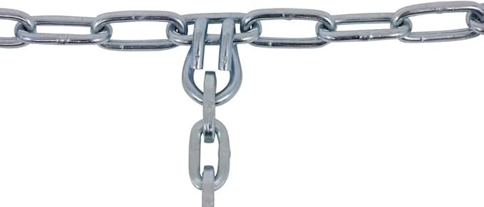 Mytee Products CAM Square Link Dual Snow Tire Chain Compatible w/ 24.5" Rim Diameter & 11" Wide Car Pickup Low-duty Trucks SU