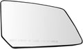 TRQ Passenger Side Mirror Glass with Backing Plate Snap On Compatible with 2009-2015 Chevrolet Traverse 2007-2013 GMC Acadia 