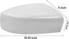 Moonlinks Compatible with Nissan Sentra 2013 2014 2015 2016 2017 2018 2019 Right Side Mirror Cover Replacement, White Primer Right Passenger Side Door Rearview Mirror Cap Trim