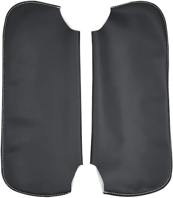 Black Car Sun Visor Cover, Left & Right Side Sun Visor Skin Pair Fits for Chevy Camaro 1993-2002, for Firebird 1993-2002 (Skin Only)
