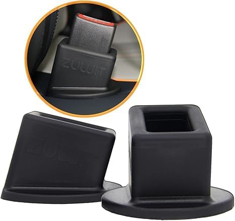 Seat Belt Buckle Holder – Easy Access to The Buckles of Rear Seats - Plug The Seat Belt in with Only One Hand – Friendly to Kids, and Passengers with Special Needs (Black)