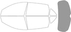 Rvinyl Window Tint Kit Compatible with Acura RDX 2019-2025 - Rear Windshield Precut Kit - 50%