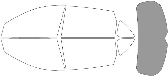 Rvinyl Window Tint Kit Compatible with Acura RDX 2019-2025 - Rear Windshield Precut Kit - 50%
