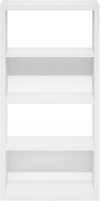 Furinno Viola Book Shelf, 4-Tier Bookshelf, Extra Thick Frame Bookcase with Open Shelf, Open Back Design, 11.3" x 23.2" x 45.