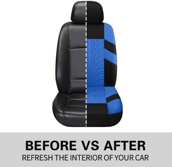 Pariitadin Car Seat Covers Front Pair, Washable and Breathable Seat Covers for Cars, Universal Fit Car Interior Covers for Mo