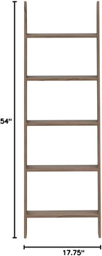 Milltown Merchants Rustic Blanket Ladder - Leaning Towel Rack for Living Room and Bedroom - Wood Holder for Throws (Driftwood