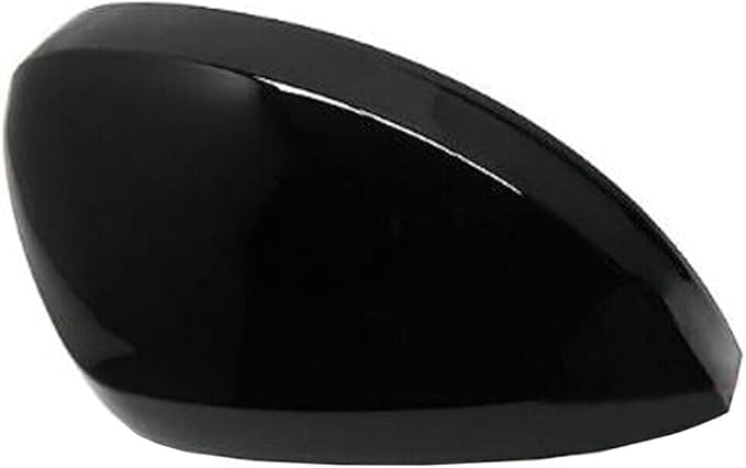 Rearview Side Wing Mirror Caps Cover for VW Tiguan MK2 2017 2018 2019 2020 Gloss Black (Left Driver Side)