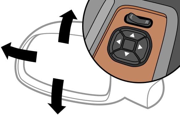 TRQ 2 Piece Driver and Passenger Side Mirror Assembly Set Electric Adjustment Non-Heated No Memory Black Compatible with 2009