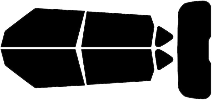 Rvinyl Window Tint Kit Compatible with Kia Soul 2014-2019 - Black 5% - Single Ply No Bubble Film - Do it Yourself Vehicle Complete Precut Kit