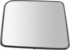 TRQ Driver Side Mirror Glass Non-Heated Compatible with 2011-2017 Jeep Wrangler 2018 Wrangler JK CH1324108