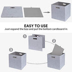Posprica 3X Thicker Fabric Storage Cubes 13 inch Collapsible Storage Bins for Organization, Cubby Storage Baskets for Organiz