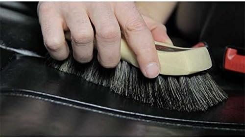 Chemical Guys Long Bristle Horse Hair Leather Cleaning Brush - Leather Brush to Gently Clean Car Interiors, Furniture, Sneake