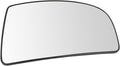 TRQ Driver Side Lower Mirror Glass with Backing Plate Compatible with 2015-2019 Ford Transit-150, Transit-250, Transit-350, T