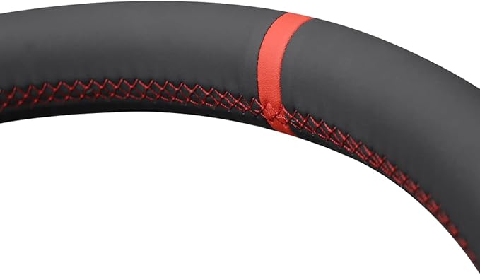 MEWANT Steering Wheel Covers for Dodge RAM 1500/1500 Classic / 2500/3500 / 5500 Hand-Stitched Genuine Leather ram Steering Wheel Wrap