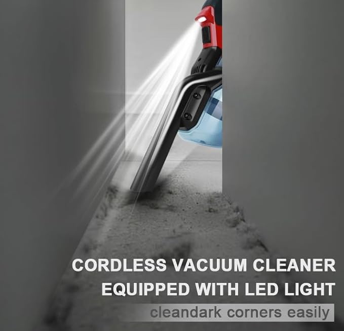 Cordless Vacuum Cleaner Compatible with Milwaukee 18V Battery, 5 in 1 Handheld Electric Vacuum with 400W Powerful Motor, 46 C