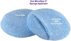 Leather CPR Microfiber Applicator Sponge - Leather Conditioner Applicator, Round Lint-Free Microfiber Applicator Pad for Home
