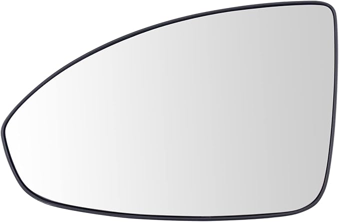 TRQ Driver Side Heated Mirror Glass with Backing Plate Compatible with 2011-2015 Chevrolet Cruze, 2016 Cruze Limited GM132412