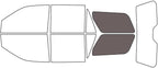 Rvinyl Window Tint Kit Compatible with Ford Expedition 2018-2024 - Cargo - 35%