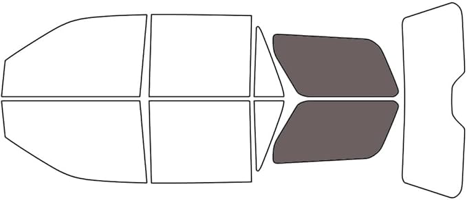 Rvinyl Window Tint Kit Compatible with Ford Expedition 2018-2024 - Cargo - 35%