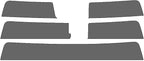 Rvinyl Window Tint Kit Compatible with Nissan Frontier 2022-2024 (4 Door Crew Cab) - Windshield Strip Visor - 35%